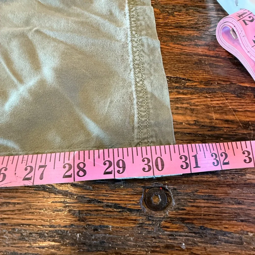 American Eagle AE Green Cargo Wide Leg Pants Stretch 6 - Picture 14 of 16
